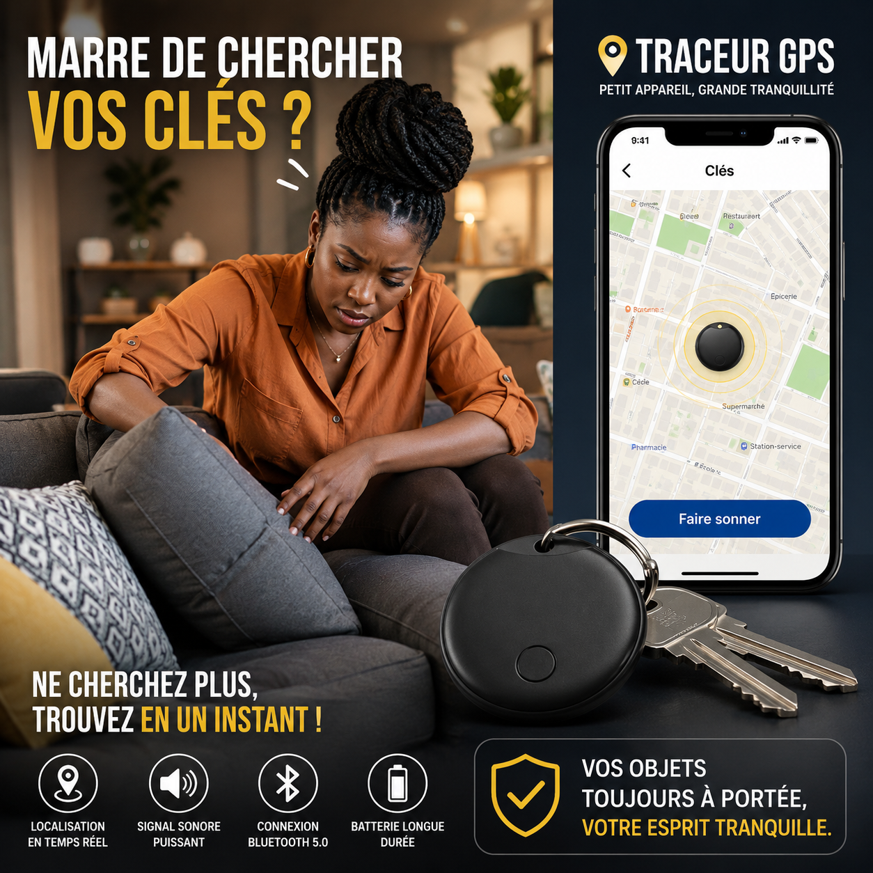 GPS TRACKER AIRTAG - Localisation Instantanée en Direct