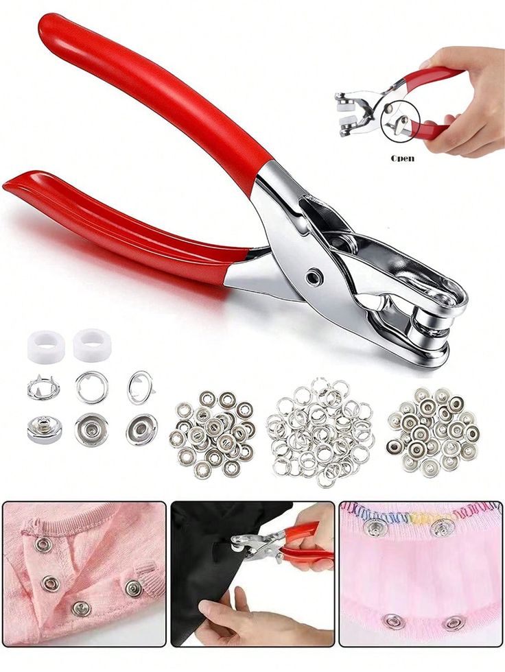 Pince à Boutons Pression avec Kit