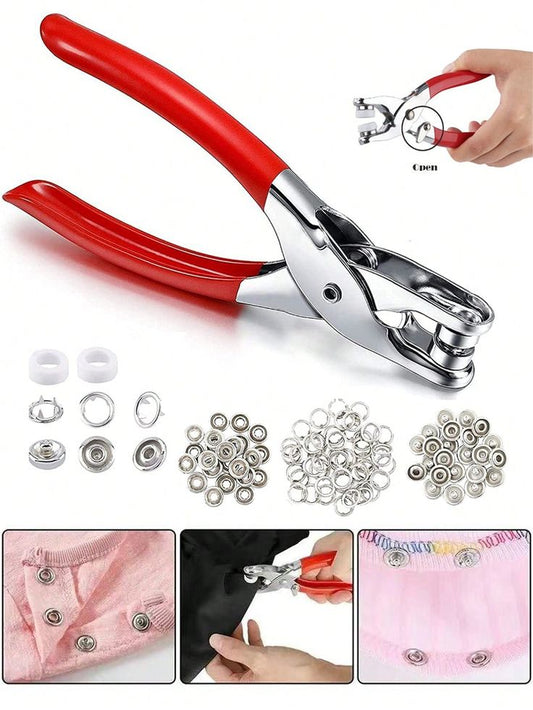 Pince à Boutons Pression avec Kit