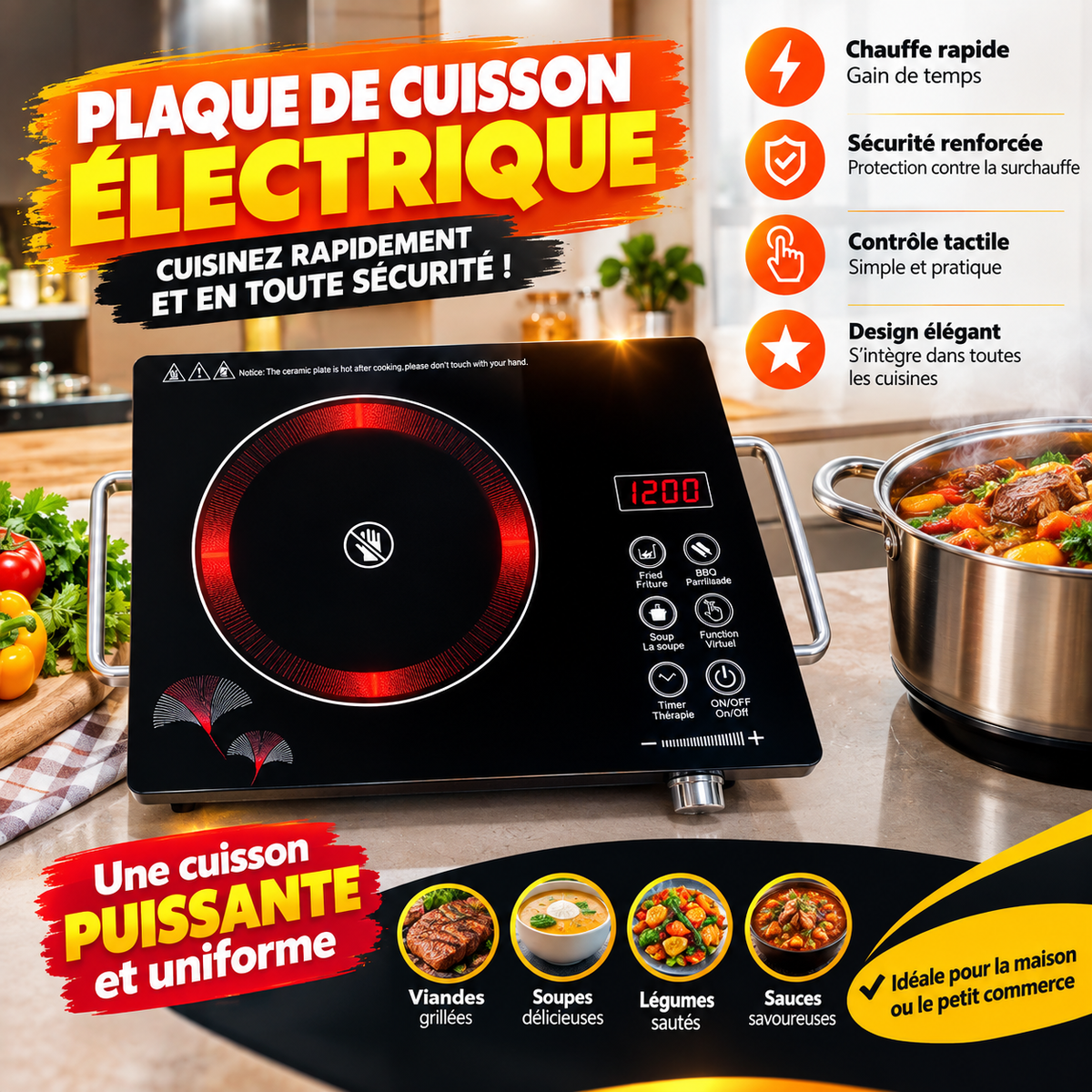 Plaque de Cuisson Electrique