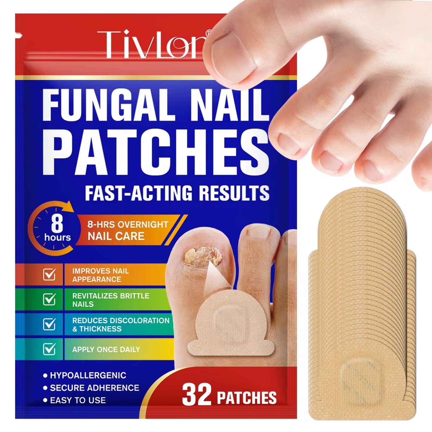 PureOngles™ | - 32 Patchs pour ongles