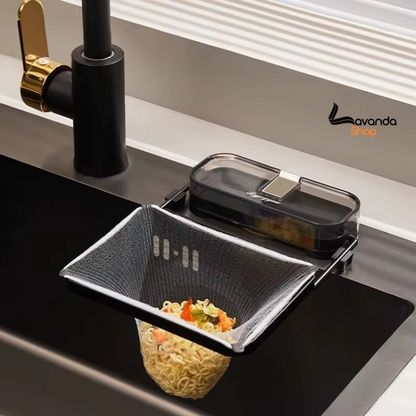 Support de Filtre d'Evier Cuisine + 50 Filets de rechange Offerts